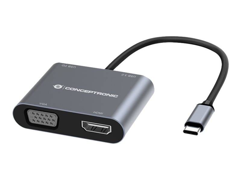 Conceptronic DONN16G - Dockingstation - USB-C 3.2 Gen 1