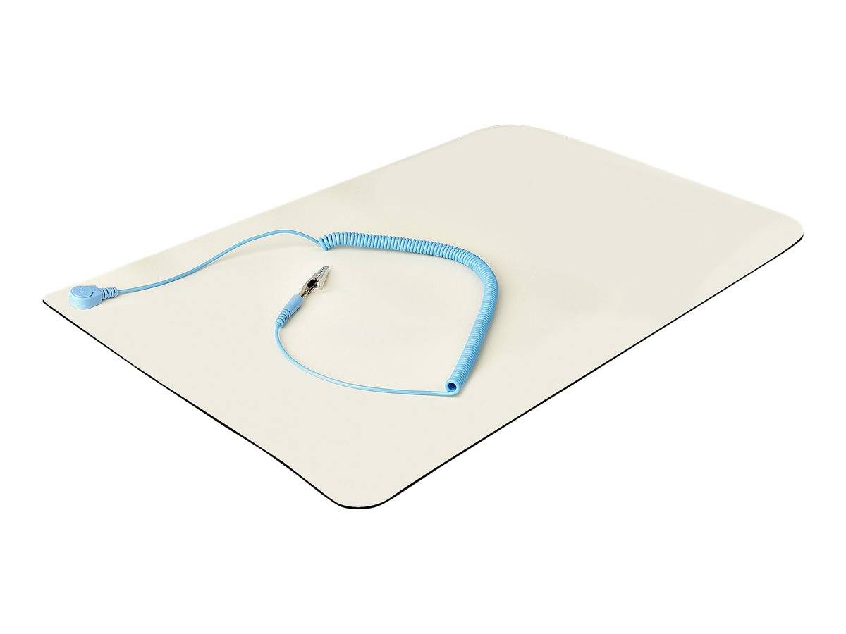 StarTech.com 11x18in Anti Static Mat, ESD Mat for Electronics Repair, Anti Static Desk Mat w/Detachable Grounding Wire, ANSI/ESD S 4.1 Compliant