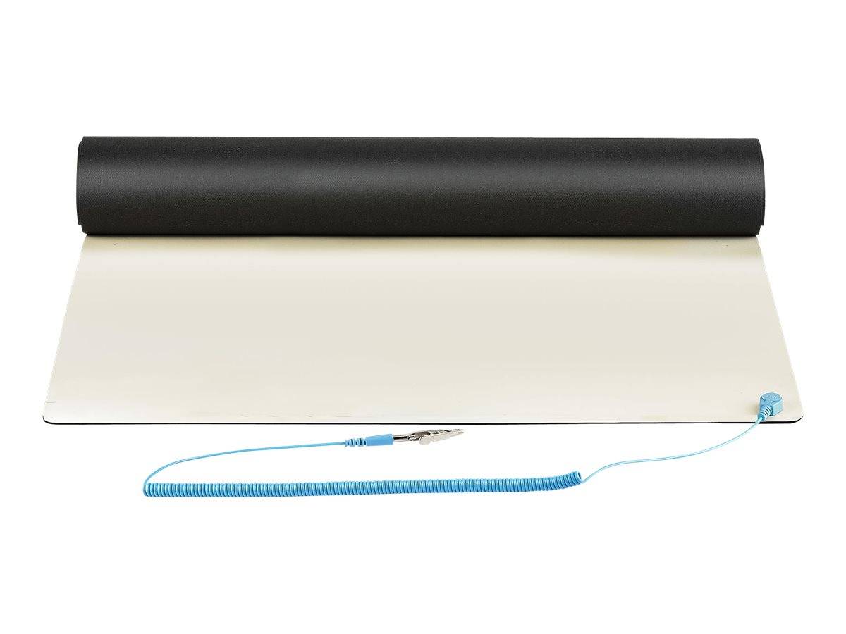 StarTech.com 11x18in Anti Static Mat, ESD Mat for Electronics Repair, Anti Static Desk Mat w/Detachable Grounding Wire,