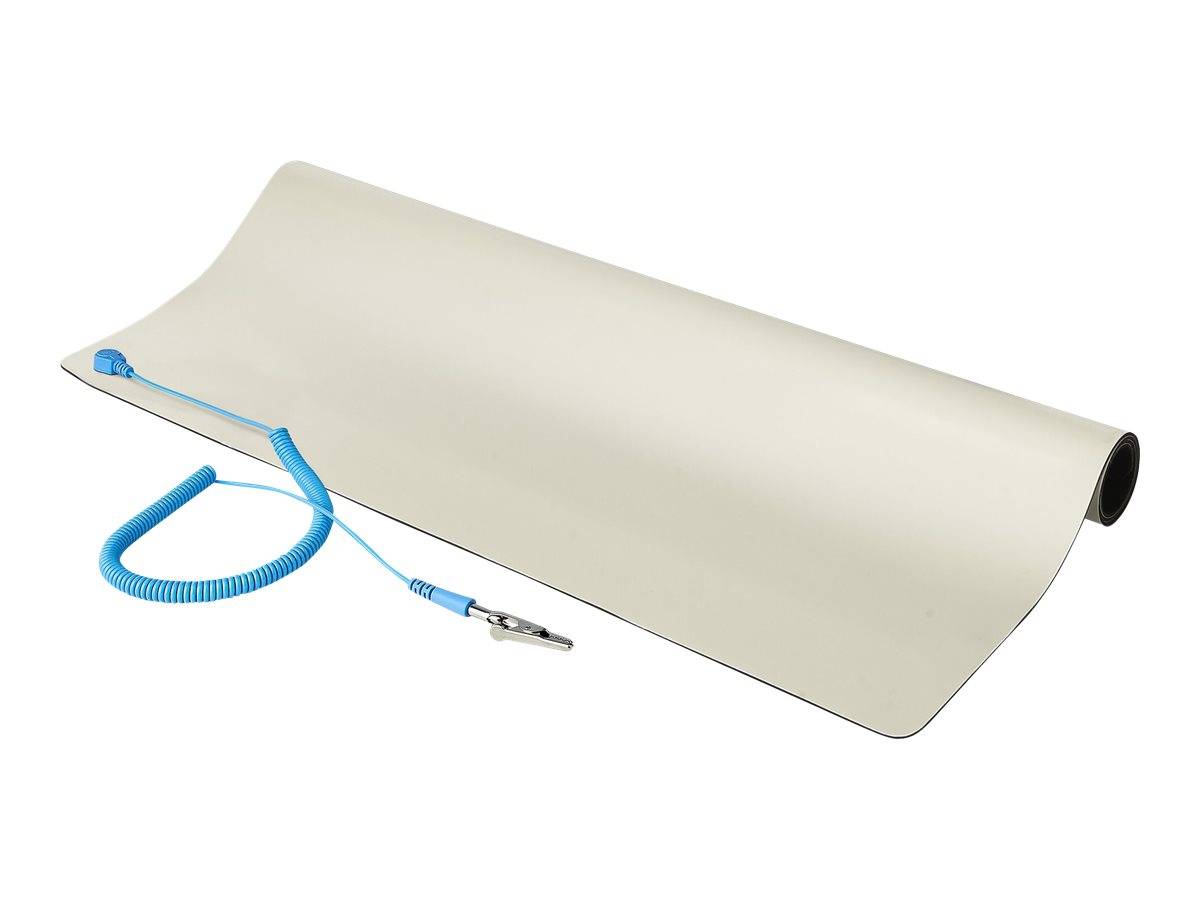 StarTech.com 23x47in Anti Static Mat, ESD Mat for Electronics Repair, Anti Static Desk Mat w/Detachable Grounding Wire, ANSI/ESD S 4.1 Compliant