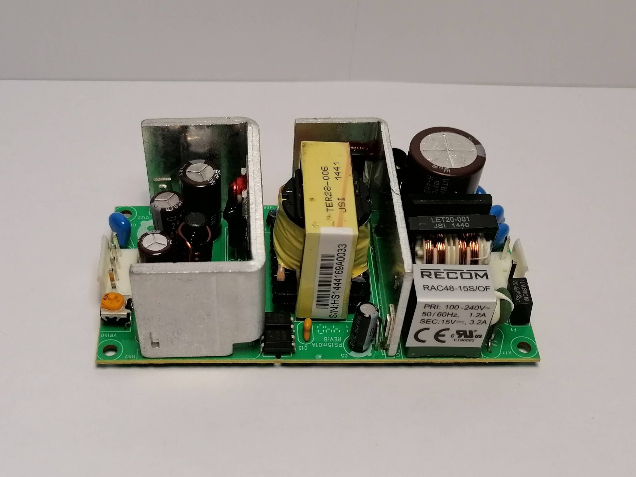 Recom RAC48-15S/OF Netzteil Modul 48W 15V 3.2A CV Open Frame