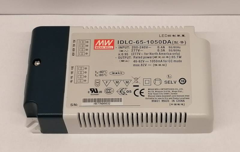 Mean Well IDLC-65-1050DA Led Netzteil 65W 46-62V/1050mA CC DALI