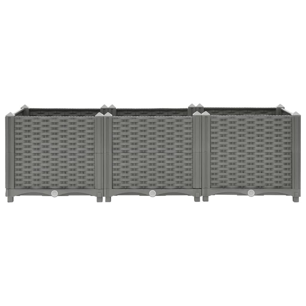 vidaXL Hochbeet 120x40x38 cm Polypropylen