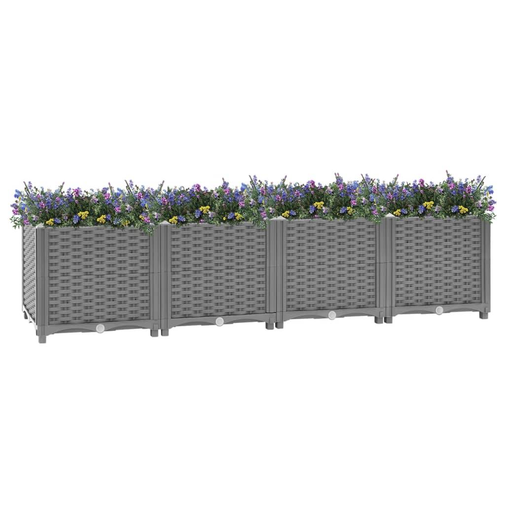 vidaXL Hochbeet 160x40x38 cm Polypropylen