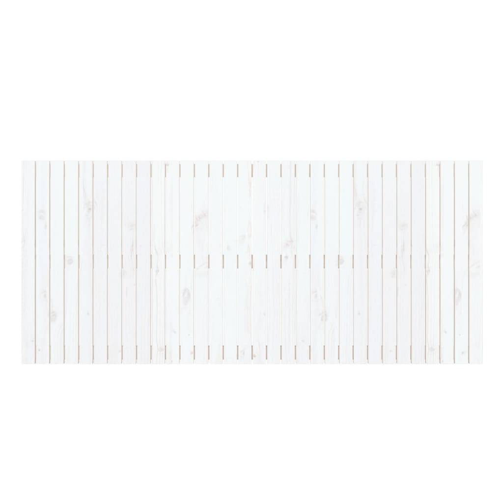 vidaXL Wand-Kopfteil Weiß 204x3x90 cm Massivholz Kiefer