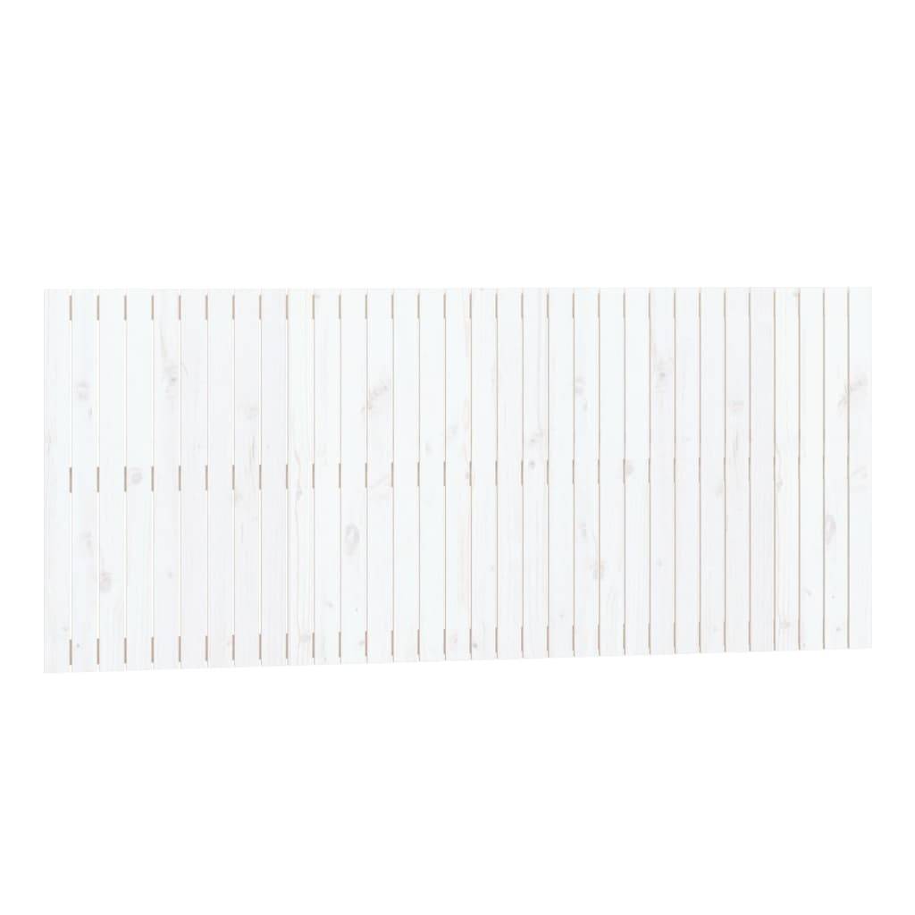 vidaXL Wand-Kopfteil Weiß 204x3x90 cm Massivholz Kiefer