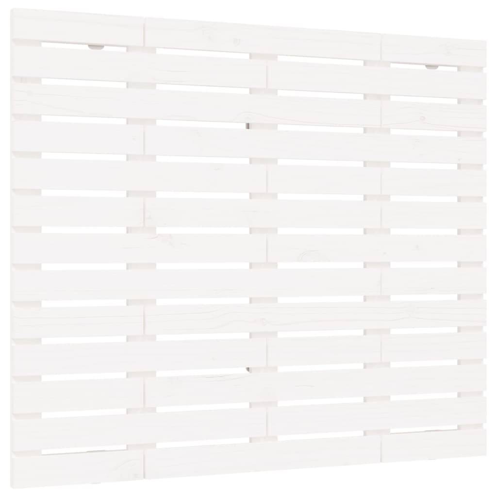 vidaXL Wand-Kopfteil Weiß 141x3x91,5 cm Massivholz Kiefer