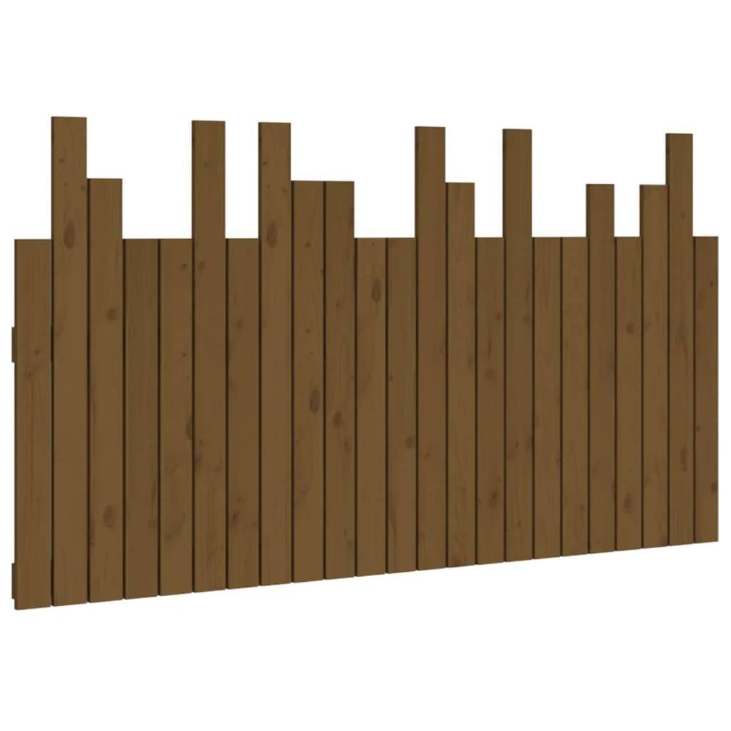 vidaXL Wand-Kopfteil Honigbraun 146,5x3x80 cm Massivholz Kiefer