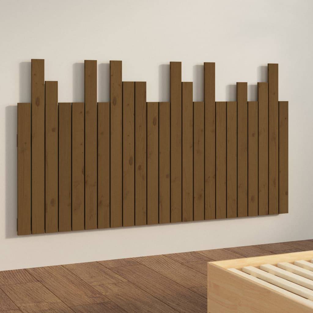 vidaXL Wand-Kopfteil Honigbraun 146,5x3x80 cm Massivholz Kiefer
