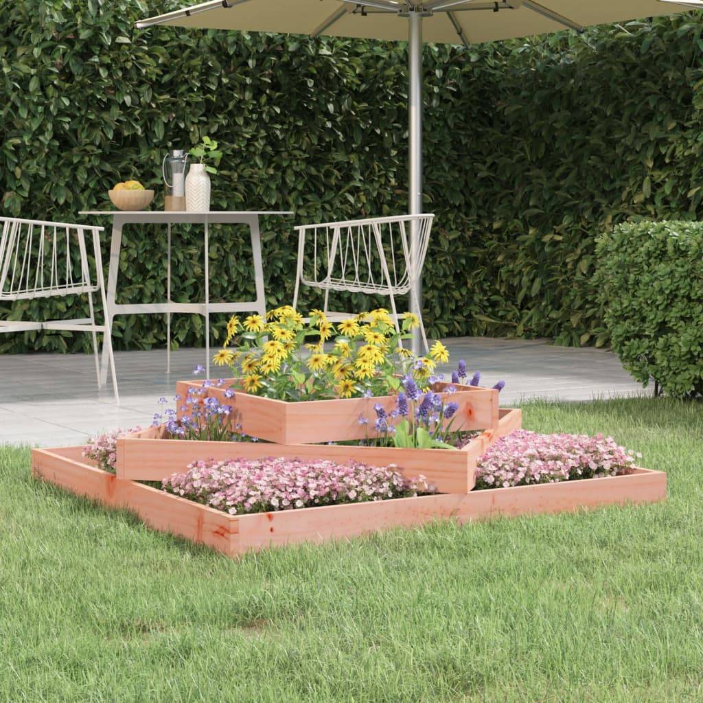 vidaXL Pflanzkübel 112x112x27 cm Massivholz Douglasie