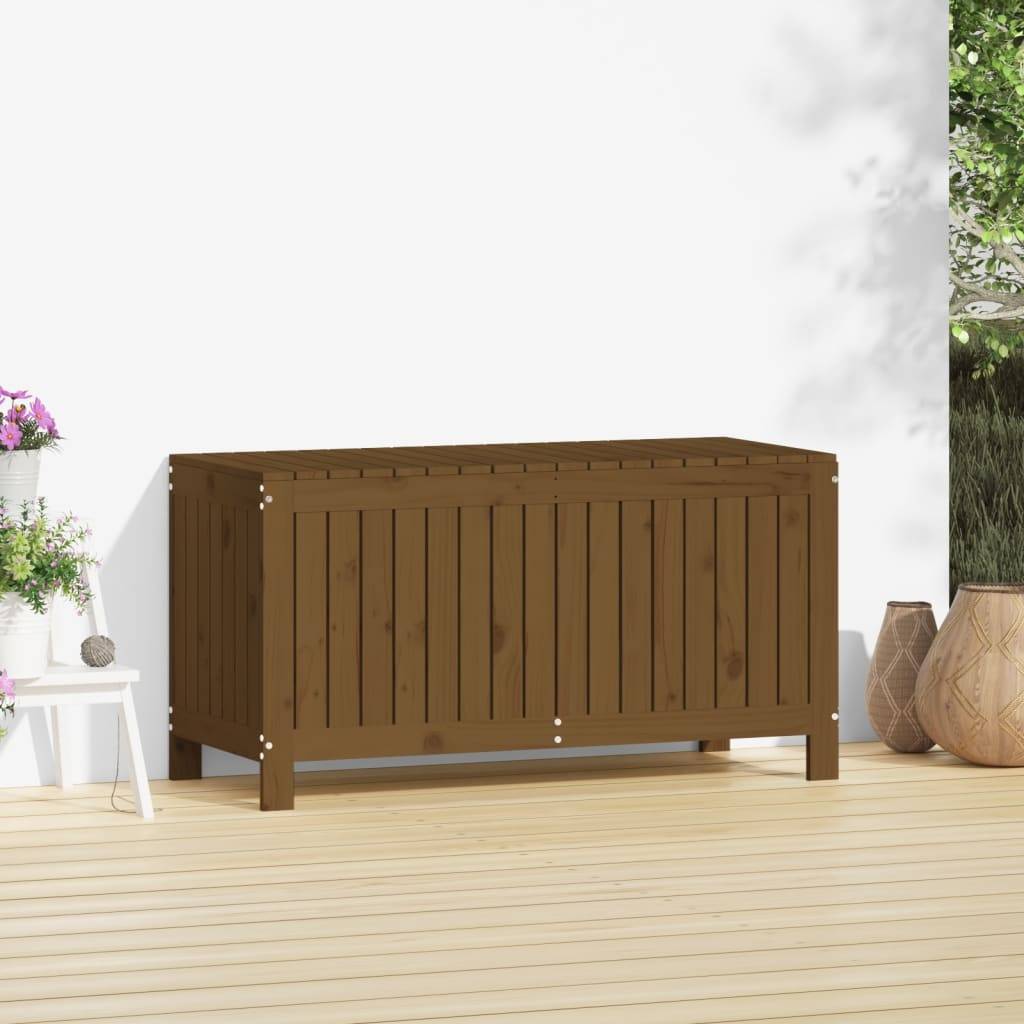 vidaXL Gartentruhe Honigbraun 115x49x60 cm Massivholz Kiefer
