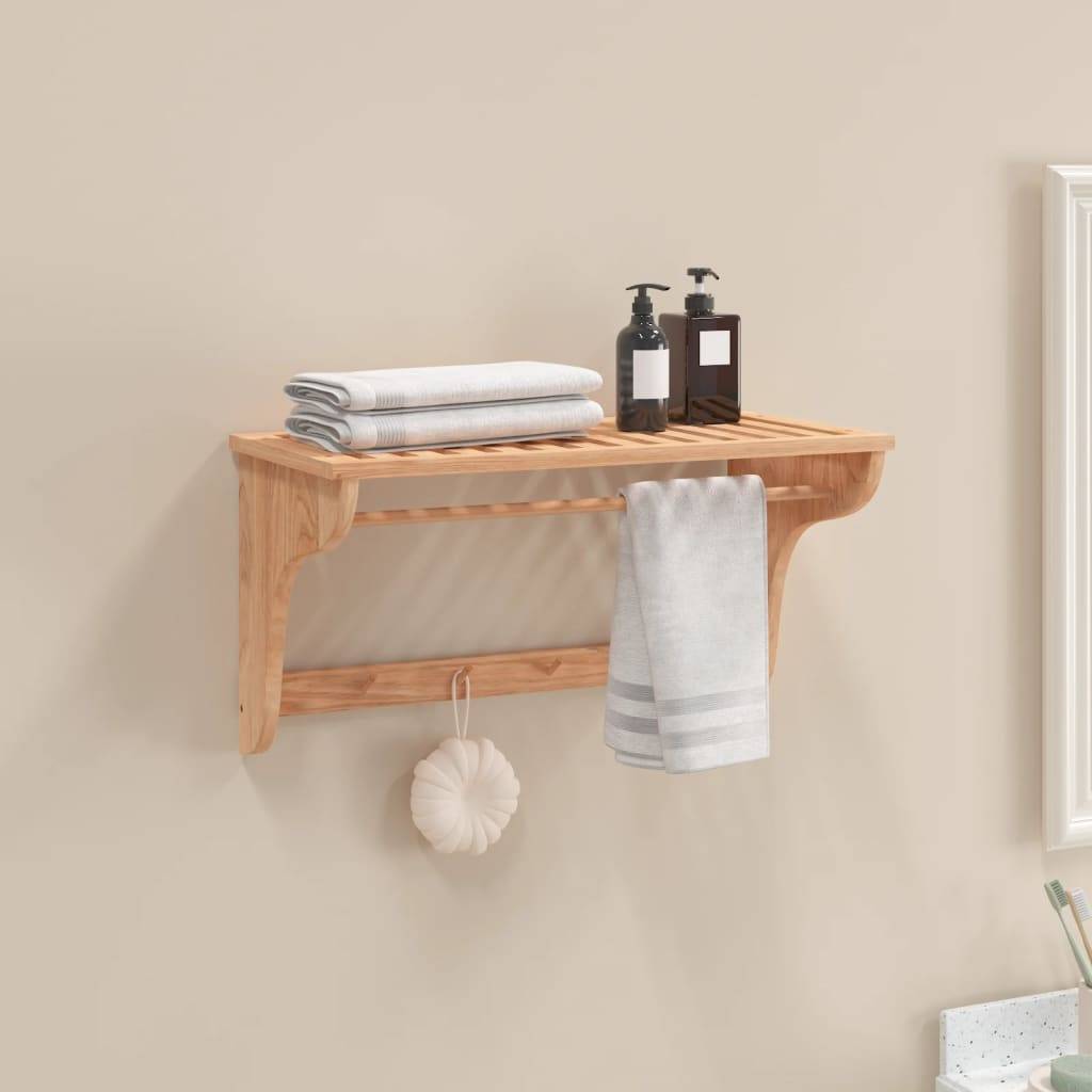 vidaXL Handtuchhalter 60x30x35 cm Massivholz Nussbaum