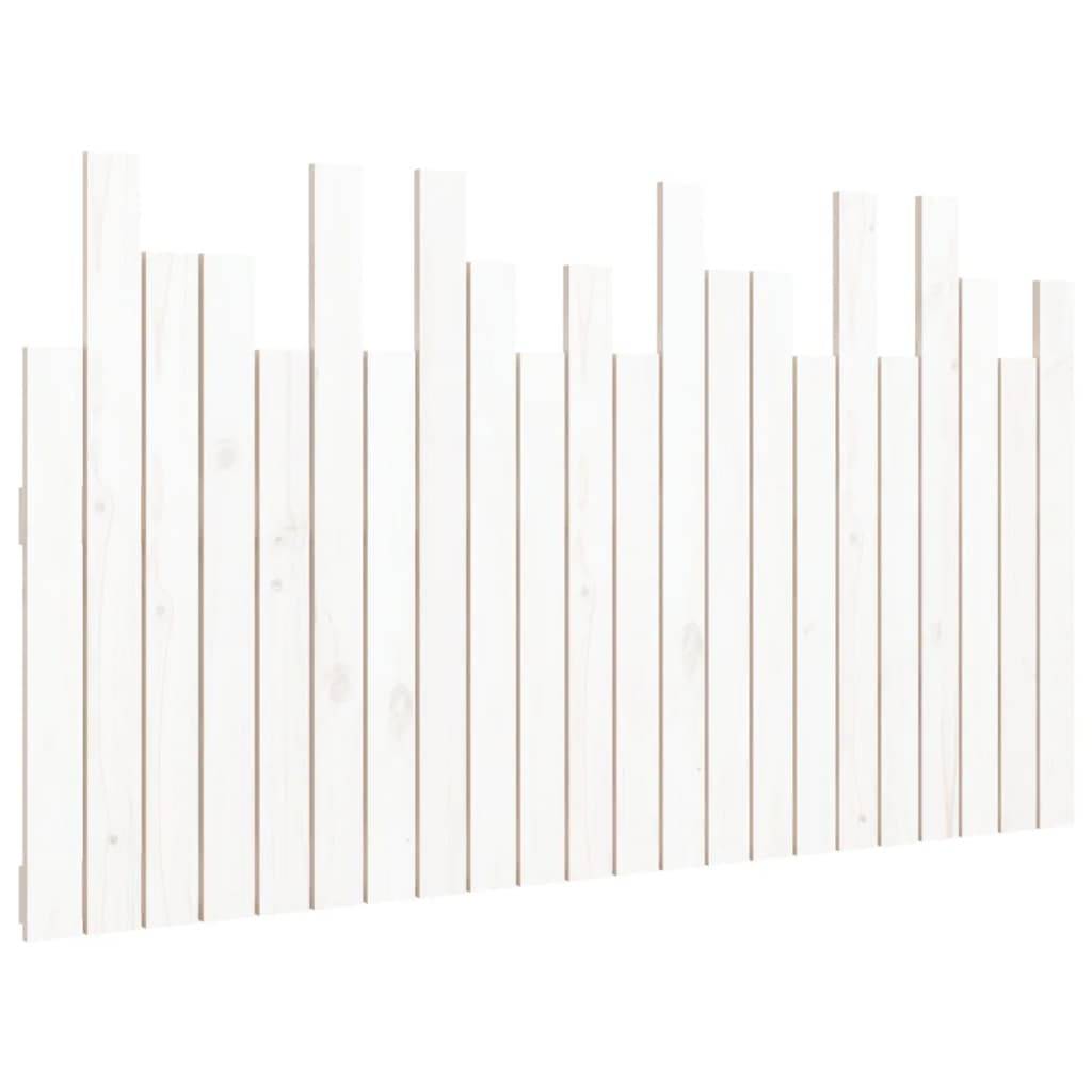 vidaXL Wand-Kopfteil Weiß 140x3x80 cm Massivholz Kiefer