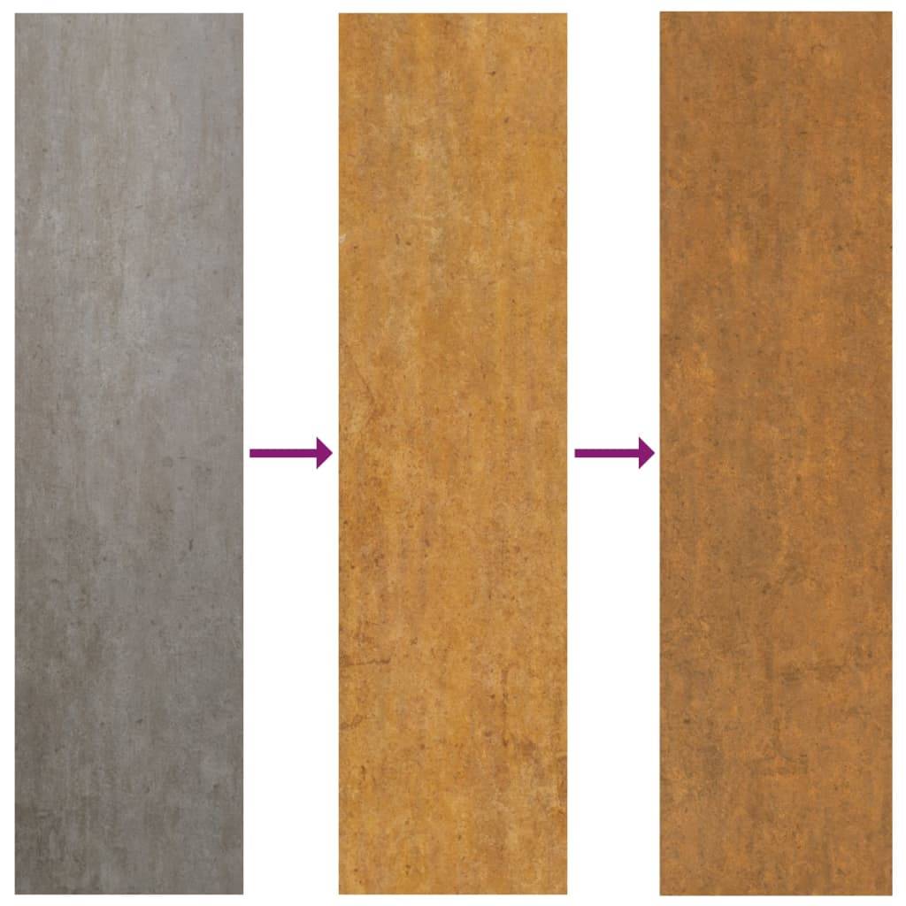 vidaXL Hochbeet 482x50x36 cm Cortenstahl