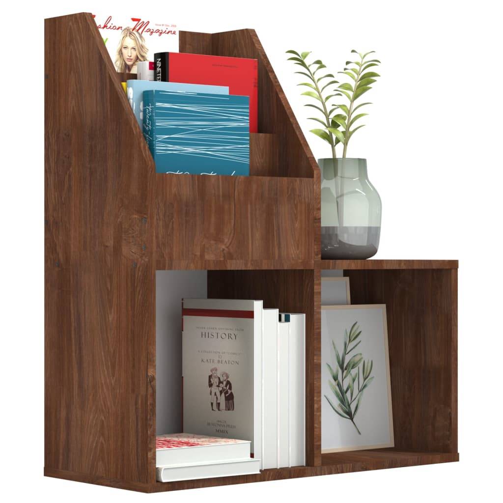 vidaXL Kinder-Bücherregal Braun Eiche 71x30x78,5 cm Holzwerkstoff