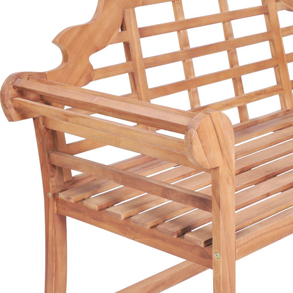 vidaXL Gartenbank 127x58,5x92,5 cm Massivholz Teak