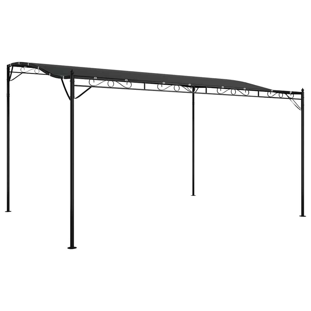 vidaXL Markise Anthrazit 4x3 m 180 g/m² Stoff und Stahl