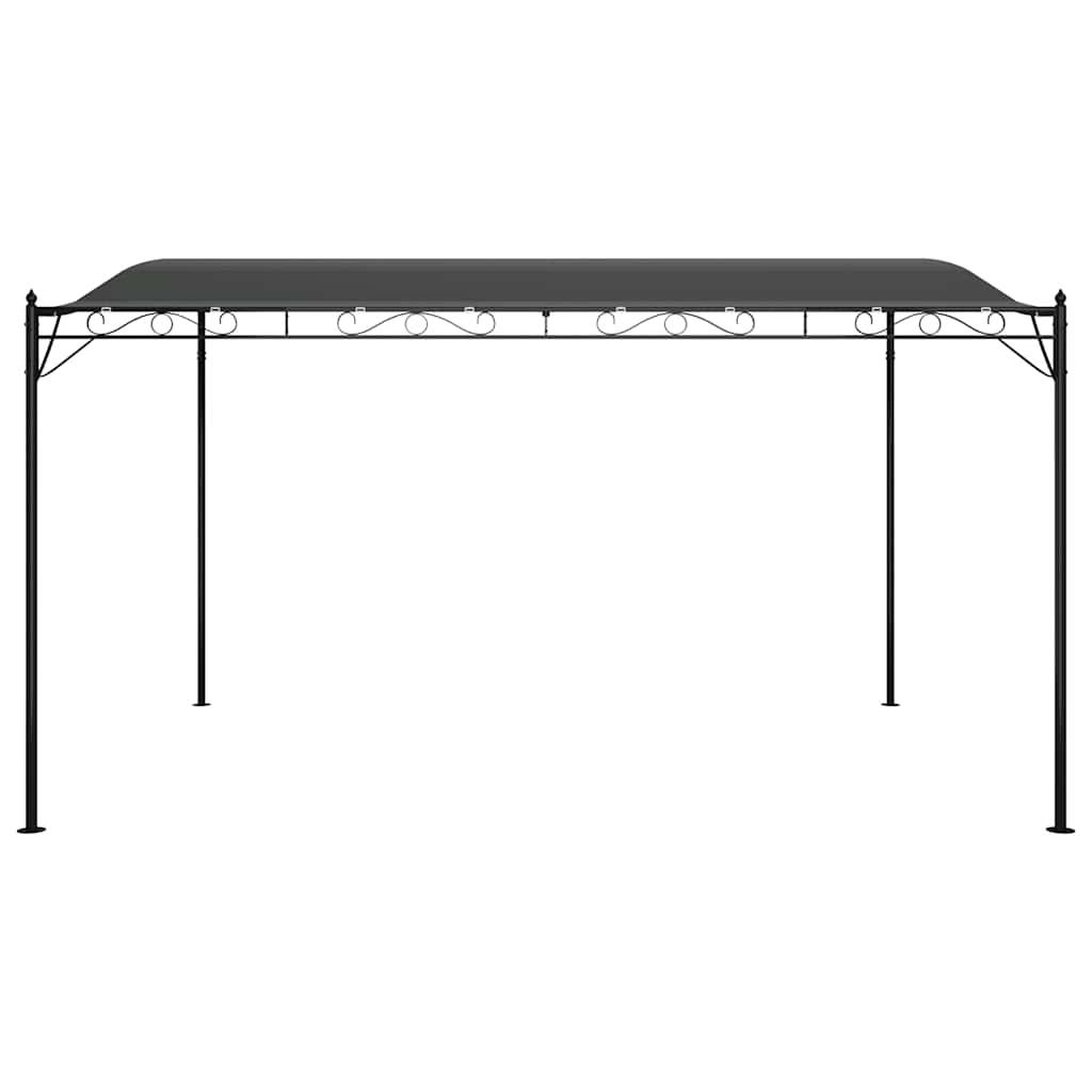 vidaXL Markise Anthrazit 4x3 m 180 g/m² Stoff und Stahl