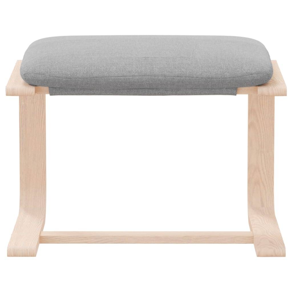vidaXL Fußhocker Hellgrau 51x41x40 cm Stoff
