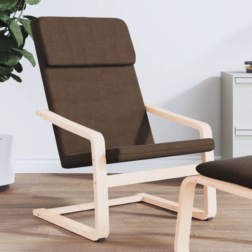 vidaXL Relaxsessel Dunkelbraun Stoff