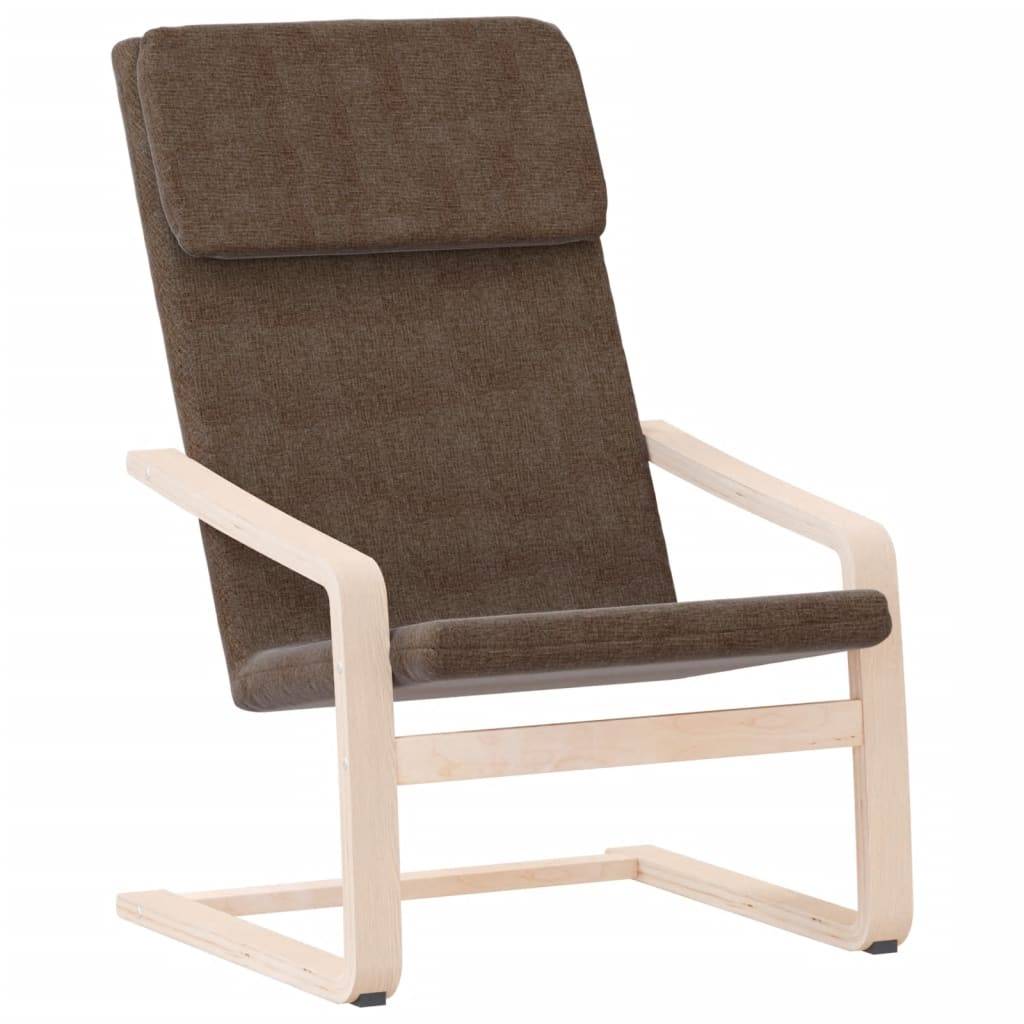 vidaXL Relaxsessel Dunkelbraun Stoff