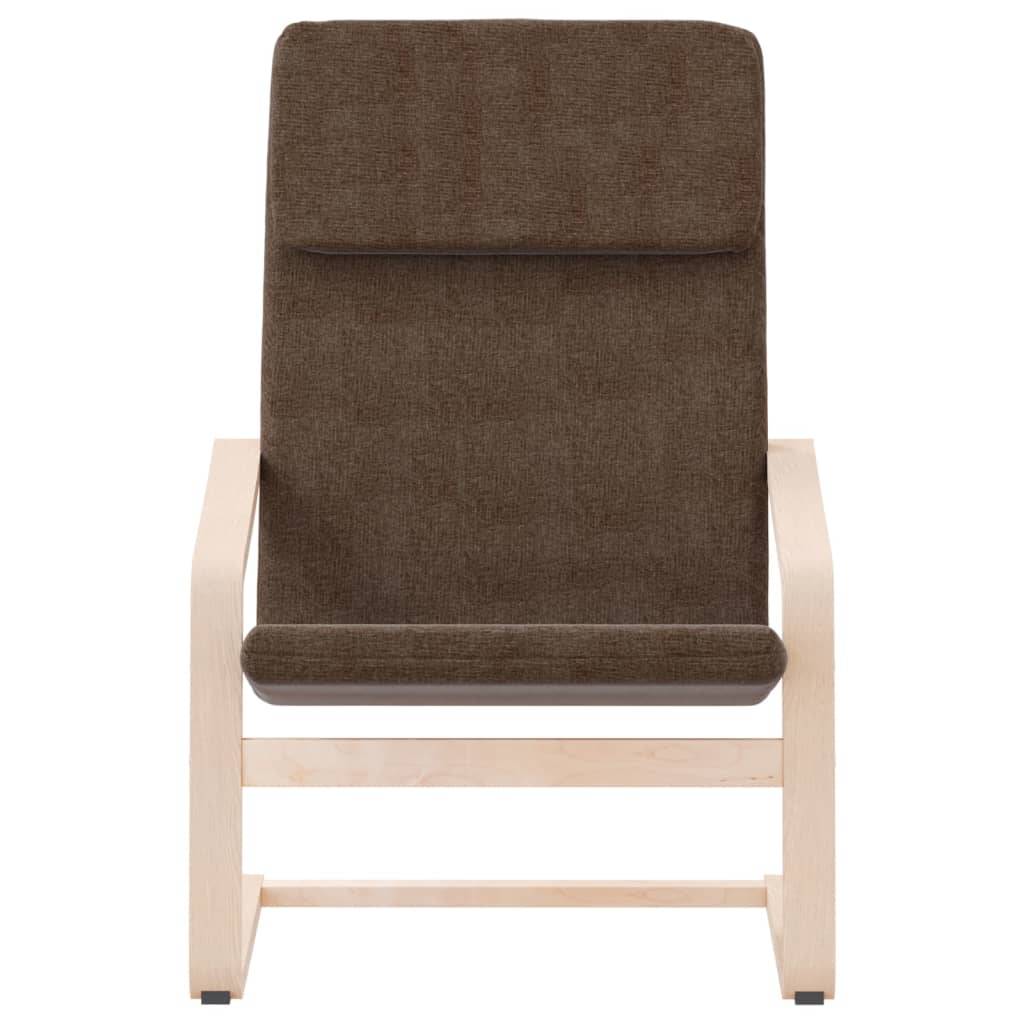 vidaXL Relaxsessel Dunkelbraun Stoff