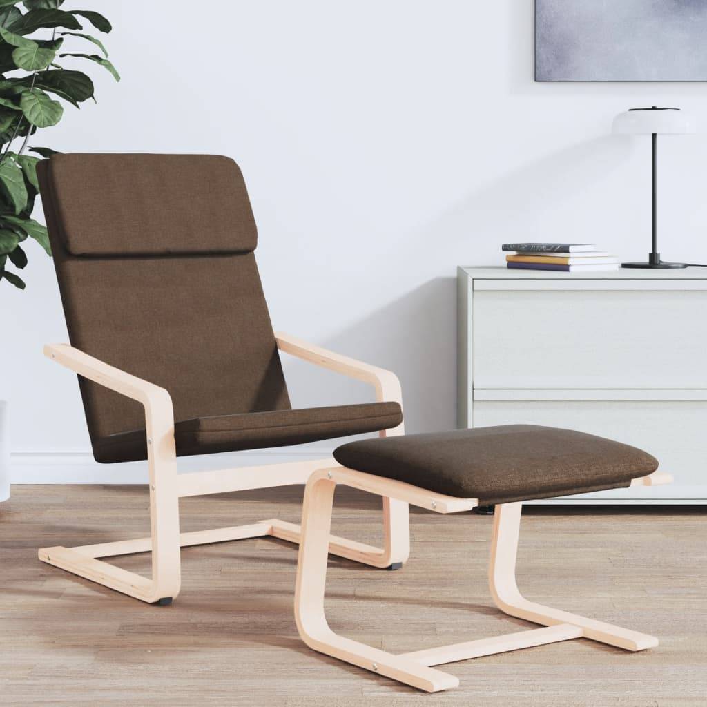 vidaXL Relaxsessel Dunkelbraun Stoff