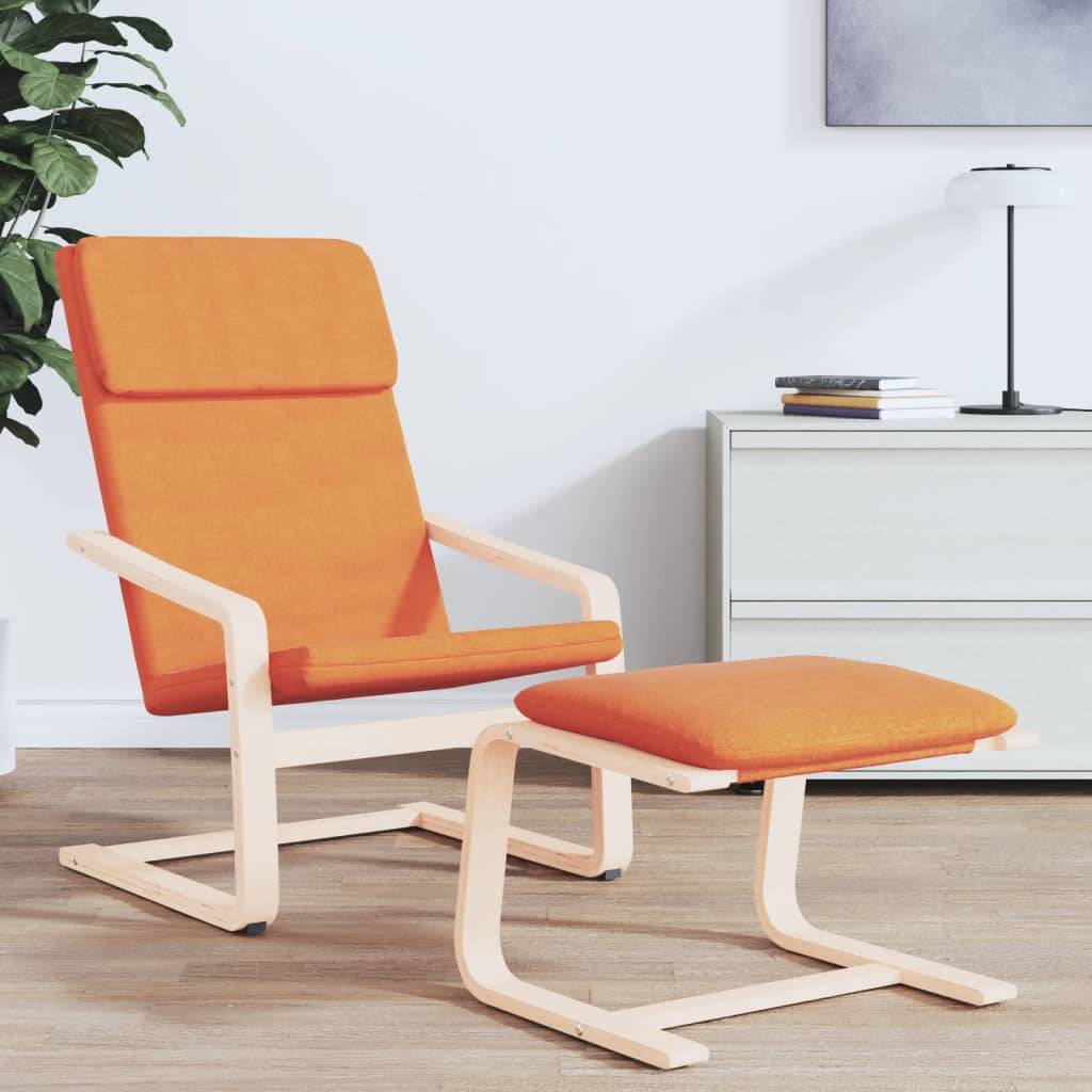 vidaXL Fußhocker Dunkelgelb 51x41x40 cm Stoff