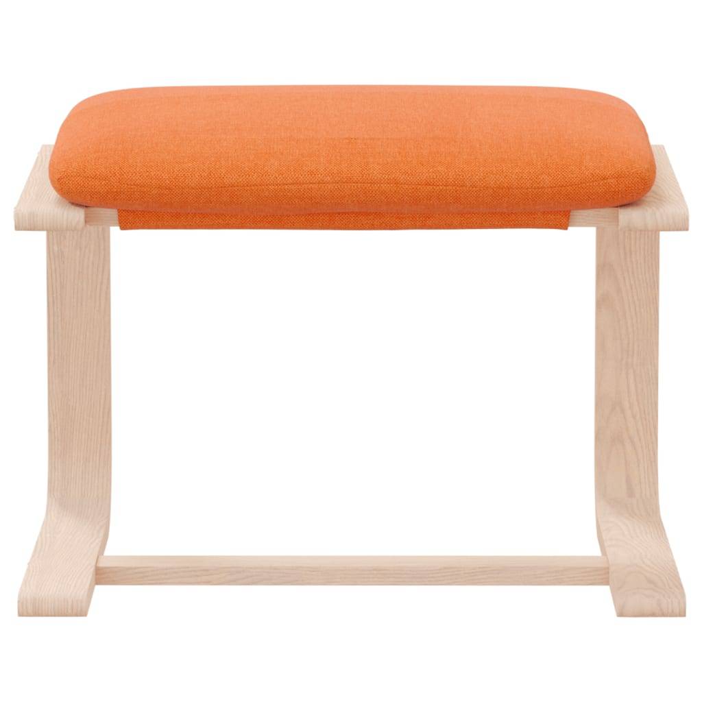 vidaXL Fußhocker Dunkelgelb 51x41x40 cm Stoff
