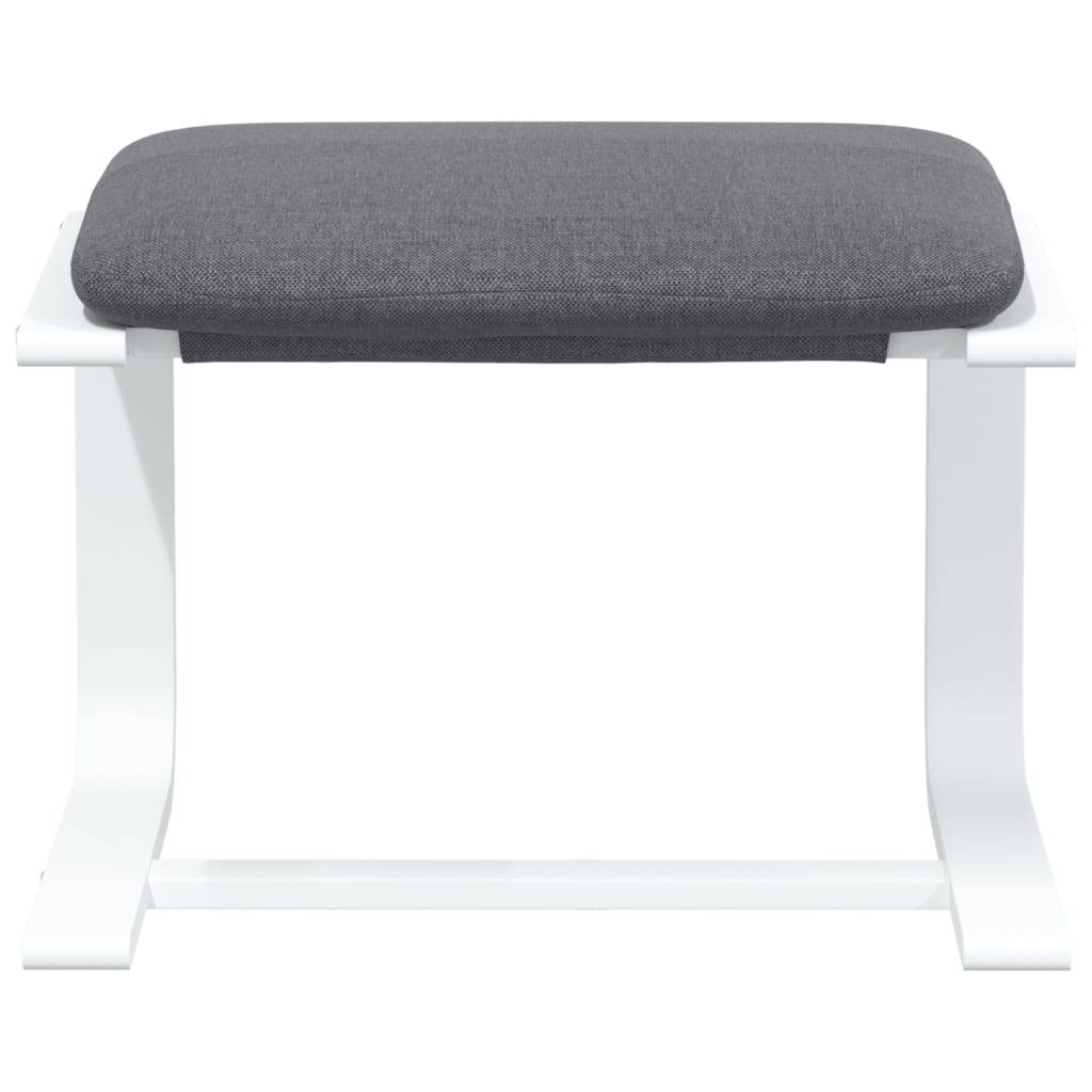 vidaXL Fußhocker Dunkelgrau 51x41x40 cm Stoff