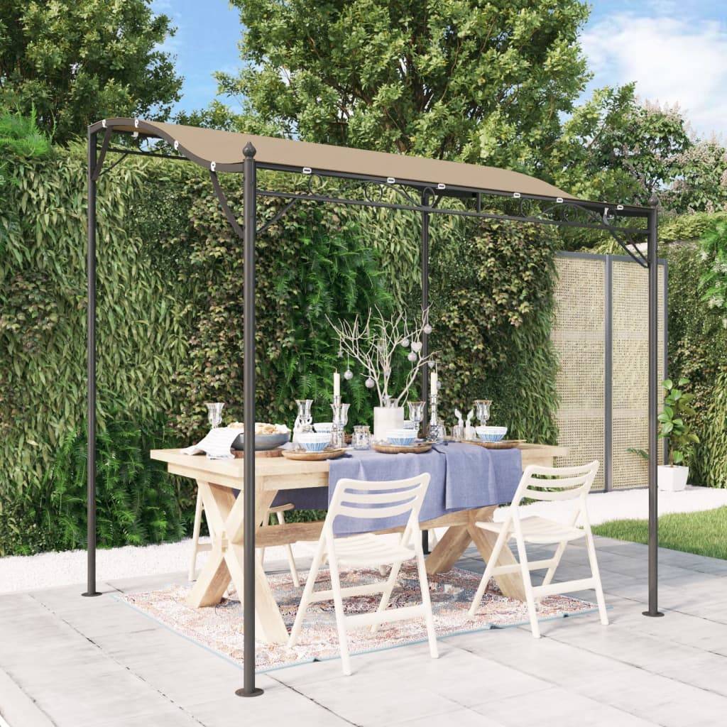 vidaXL Markise Taupe 2x2,3 m 180 g/m² Stoff und Stahl