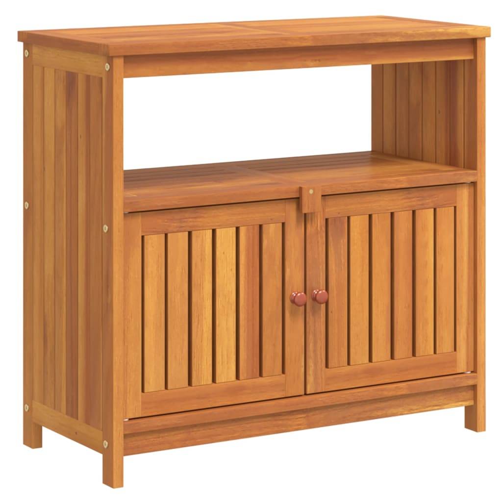 vidaXL Garten-Konsolentisch 80x35x75 cm Massivholz Akazie
