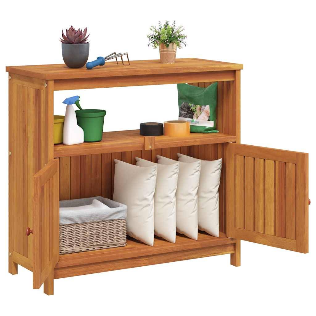 vidaXL Garten-Konsolentisch 80x35x75 cm Massivholz Akazie