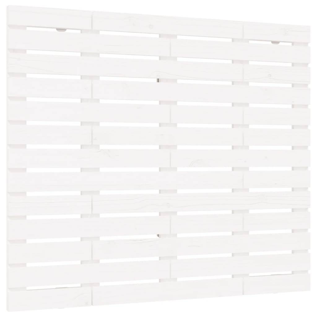 vidaXL Wand-Kopfteil Weiß 126x3x91,5 cm Massivholz Kiefer