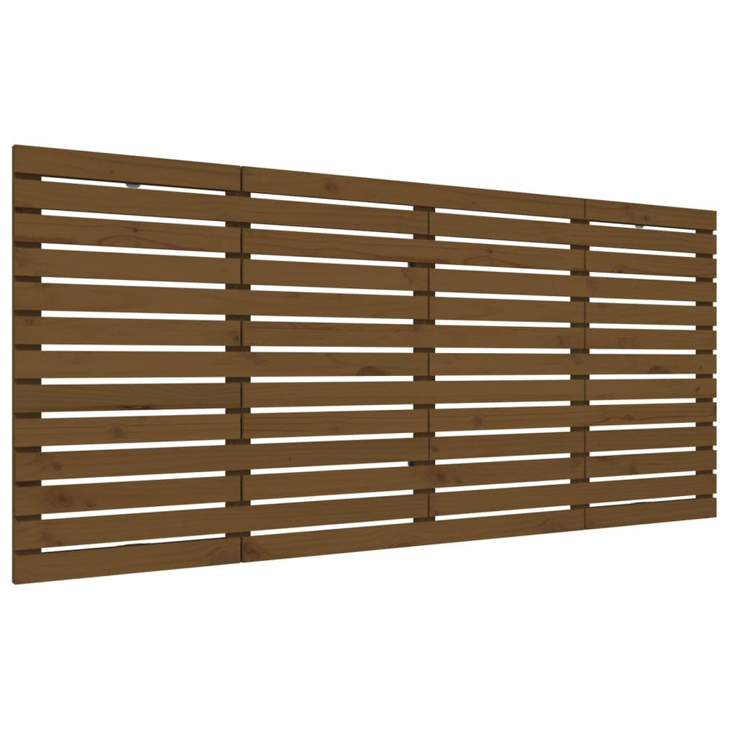 vidaXL Wand-Kopfteil Honigbraun 166x3x91,5 cm Massivholz Kiefer