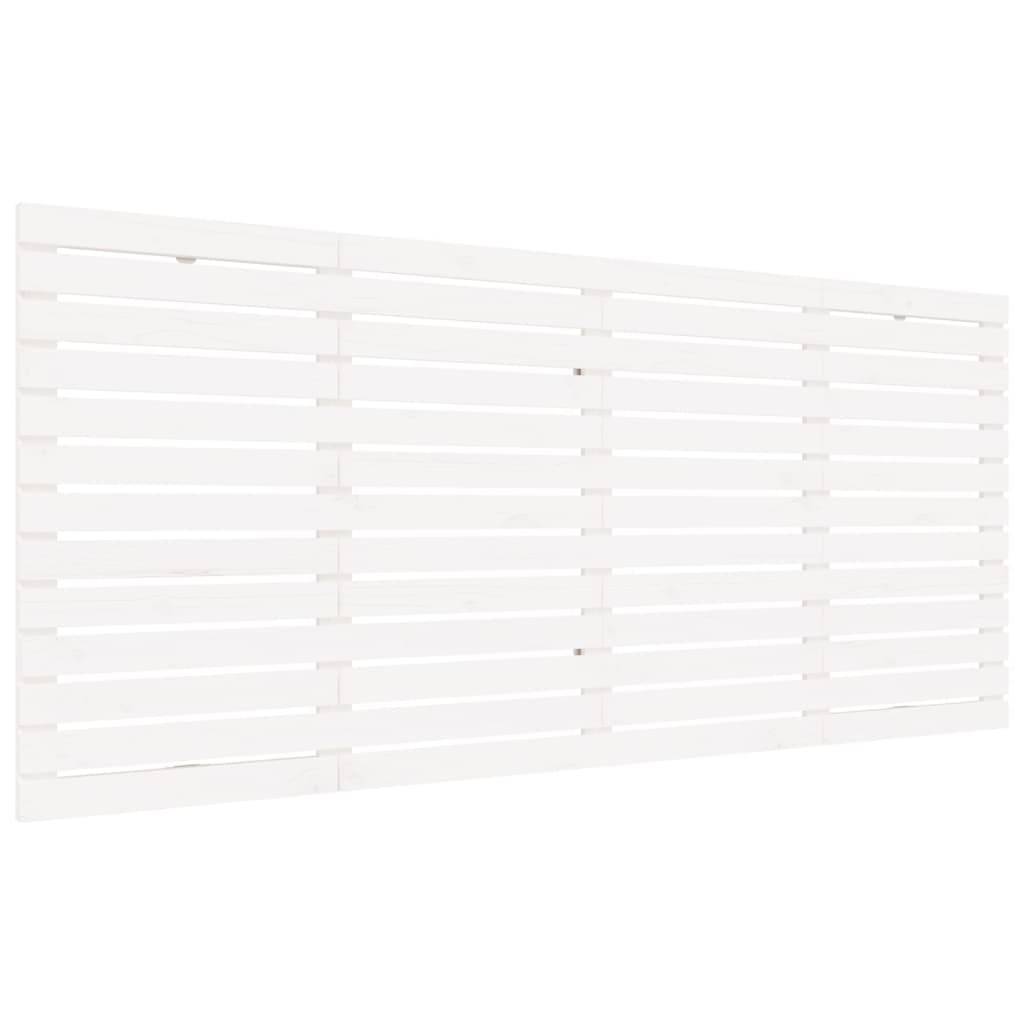 vidaXL Wand-Kopfteil Weiß 206x3x91,5 cm Massivholz Kiefer