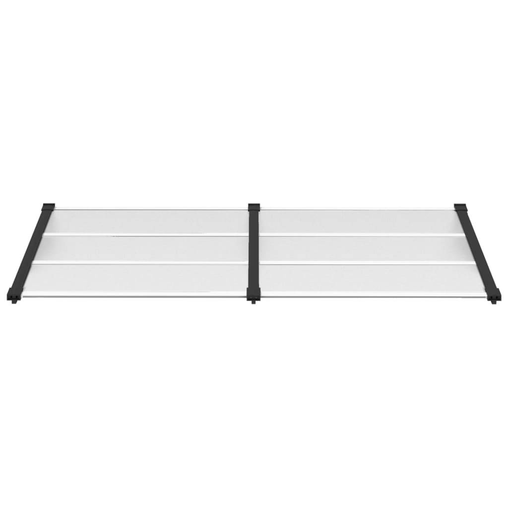 vidaXL Türvordach Schwarz und Transparent 199x90 cm Polycarbonat