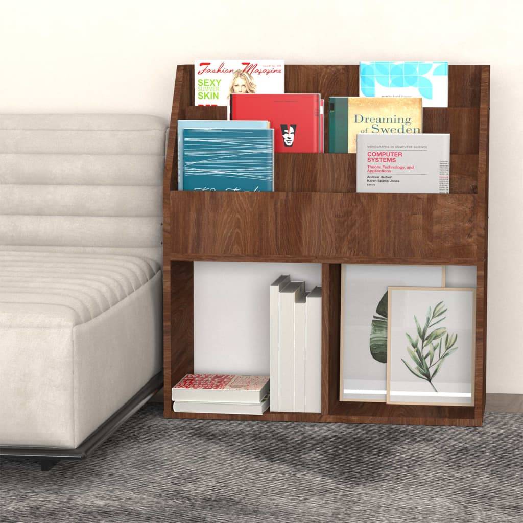 vidaXL Kinder-Bücherregal Braun Eiche 71x30x78,5 cm Holzwerkstoff