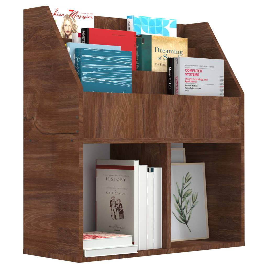 vidaXL Kinder-Bücherregal Braun Eiche 71x30x78,5 cm Holzwerkstoff