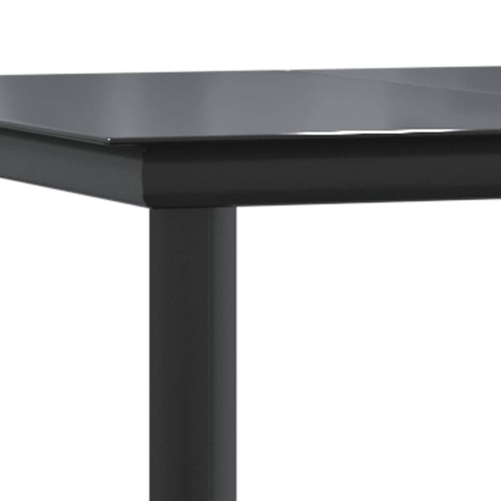 vidaXL 9-tlg. Garten-Essgruppe mit Kissen Braun Poly Rattan