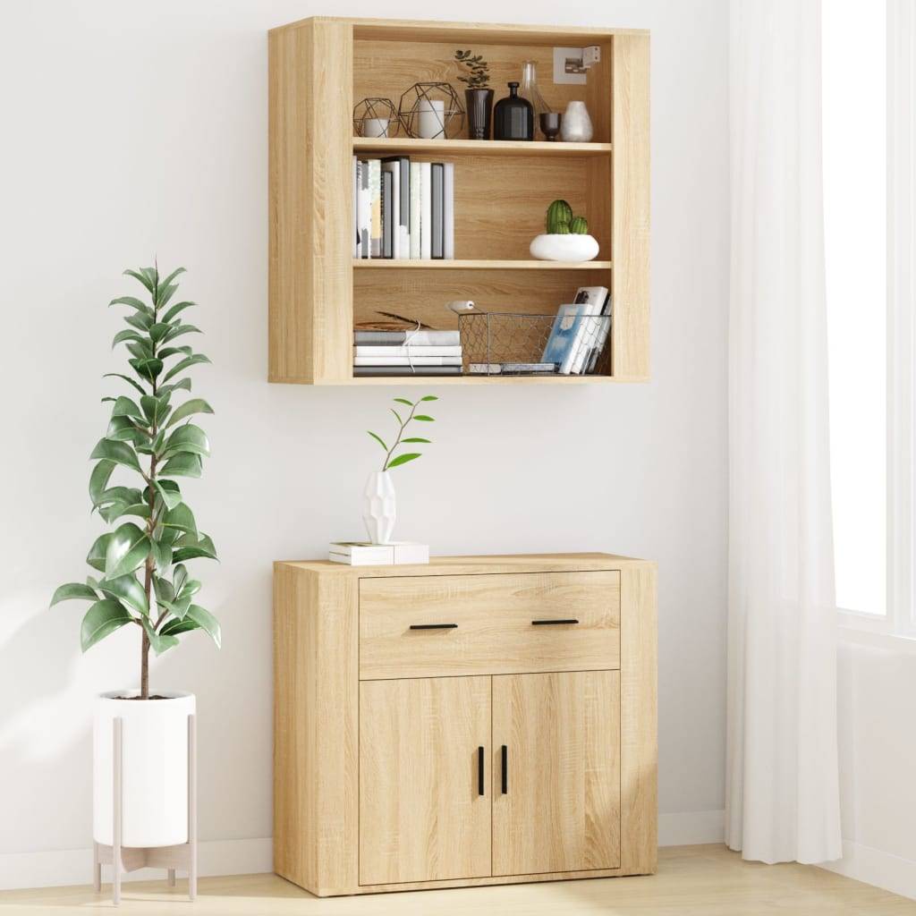 vidaXL Highboard Sonoma-Eiche Holzwerkstoff