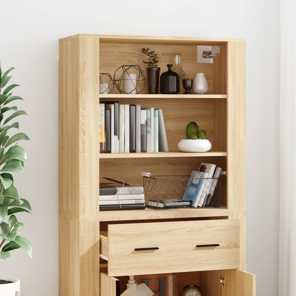 vidaXL Highboard Sonoma-Eiche Holzwerkstoff