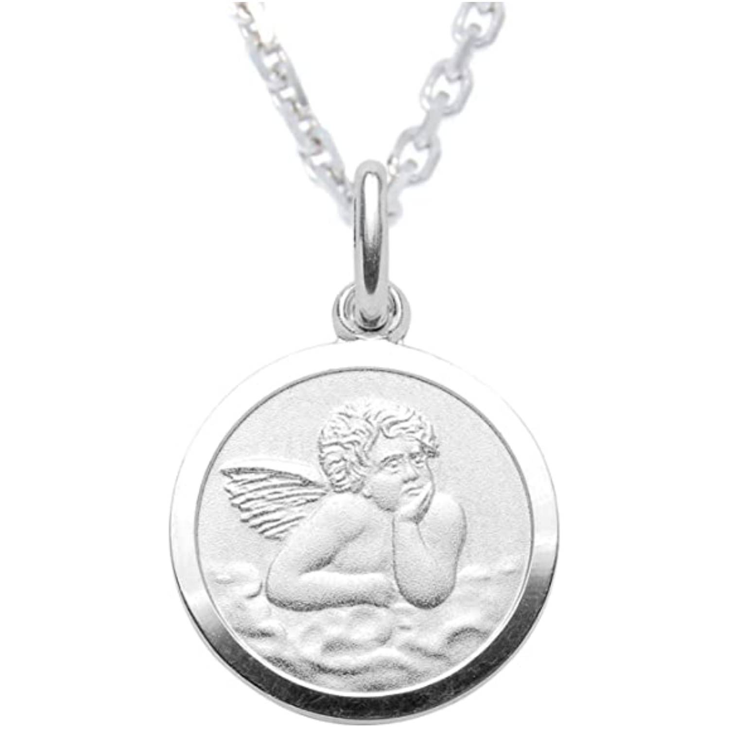 SELVA Halskette mit Amor Medaille Silber 925/rh