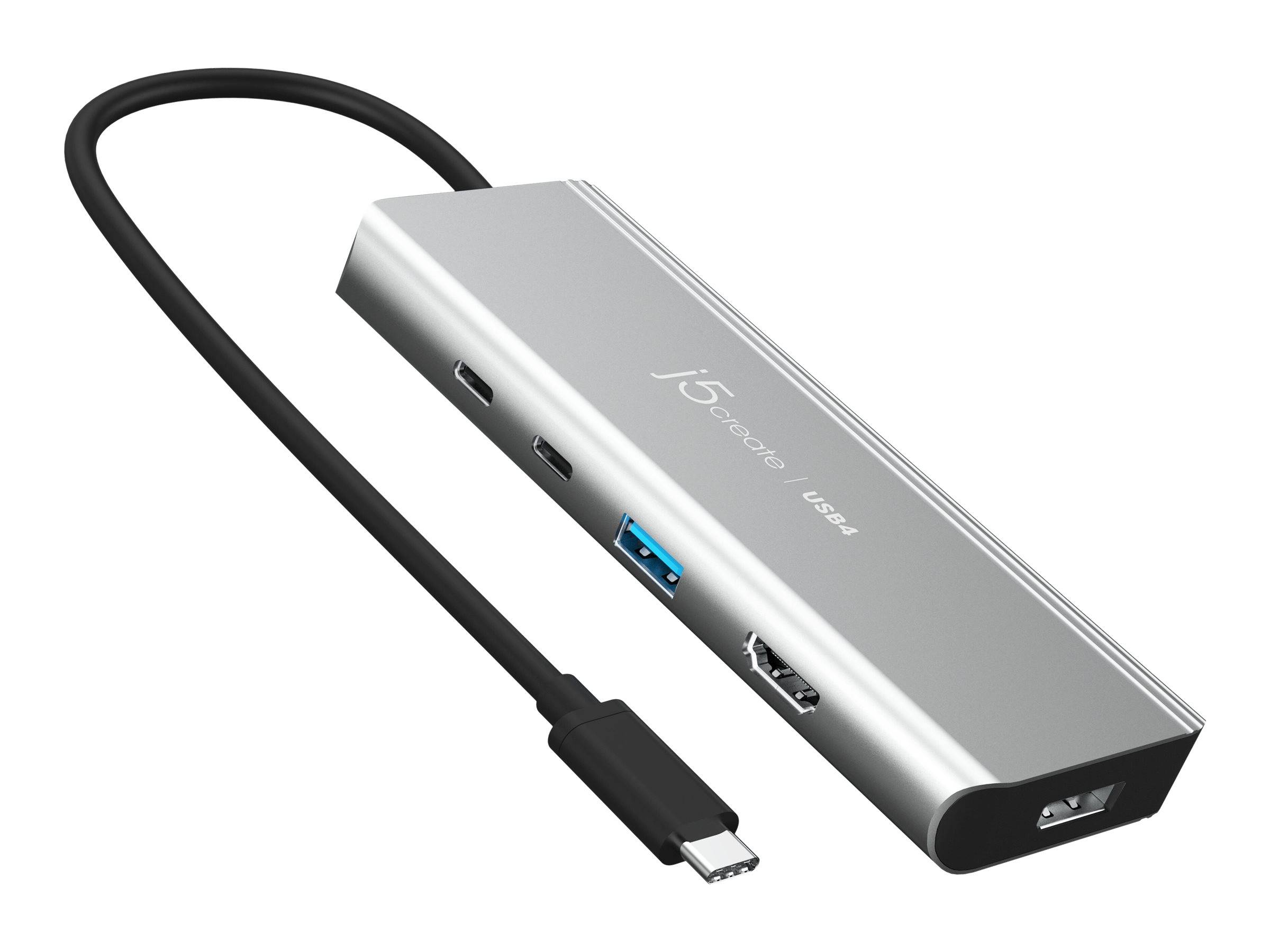j5create JCD401 - Dockingstation - USB-C / USB4 / Thunderbolt 3 / Thunderbolt 4