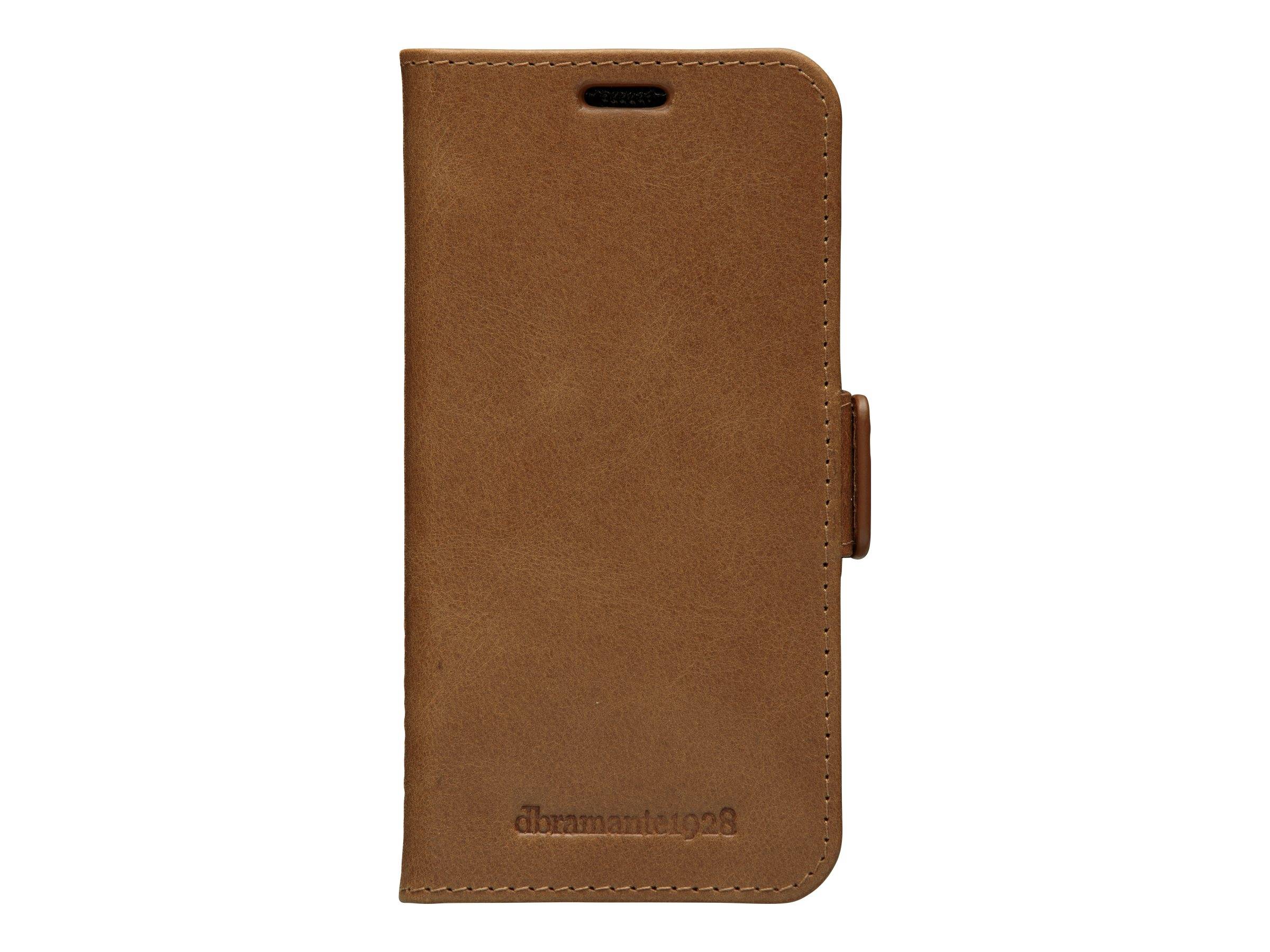 dbramante1928 Copenhagen Slim - Flip-Hülle für Mobiltelefongenarbtes Leder -