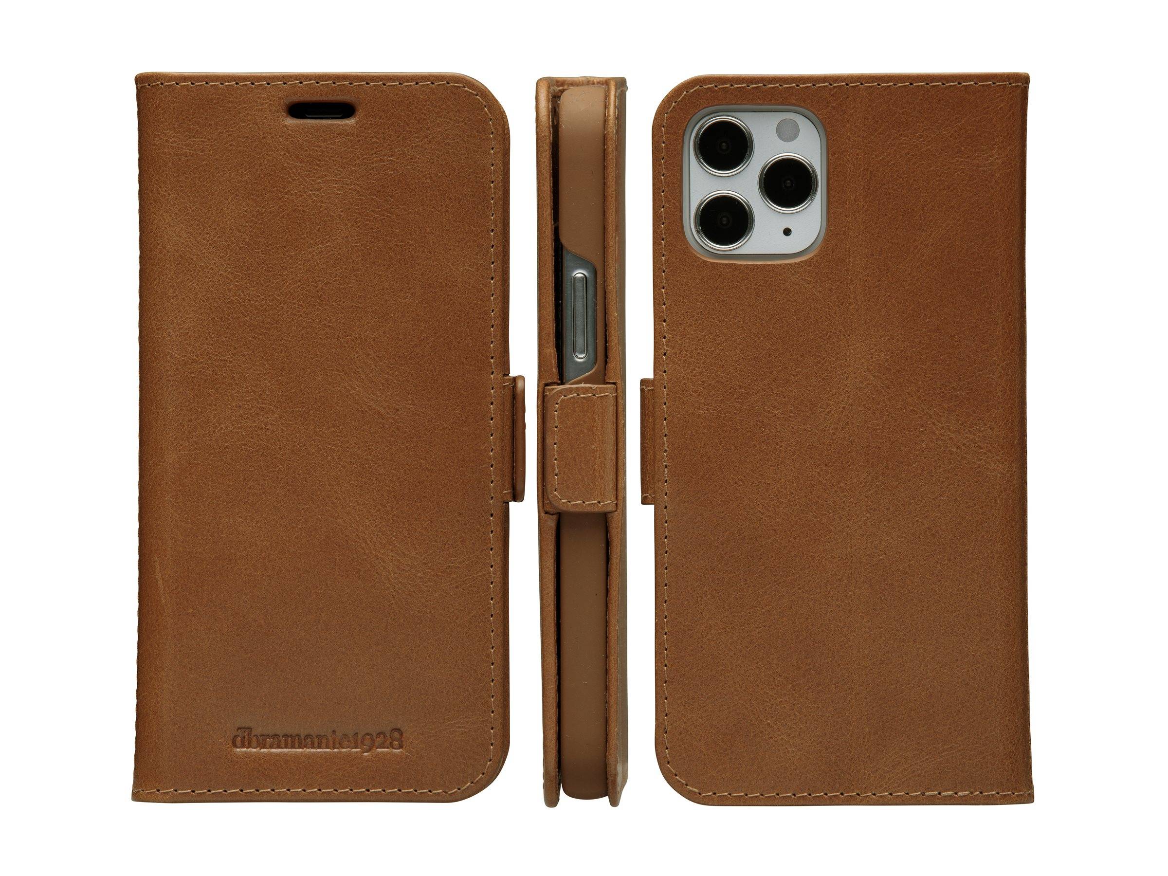 dbramante1928 Copenhagen Slim - Flip-Hülle für Mobiltelefongenarbtes Leder -