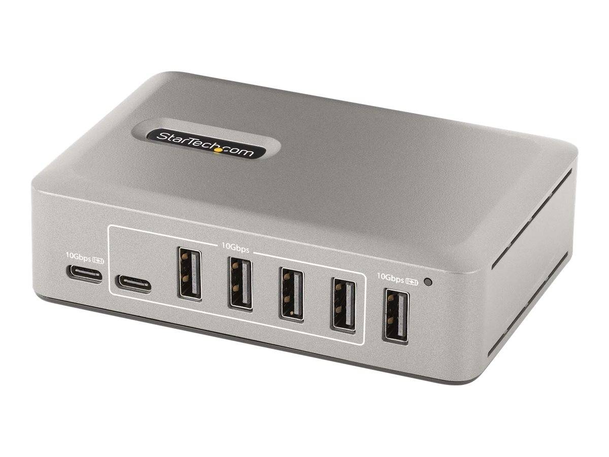 StarTech.com 10-Port USB-C Hub, 8x USB-A + 2x USB-C, Self-Powered w/ 65W Power Supply, USB 3.1 10Gbps Hub w/ BC1.2 Charg