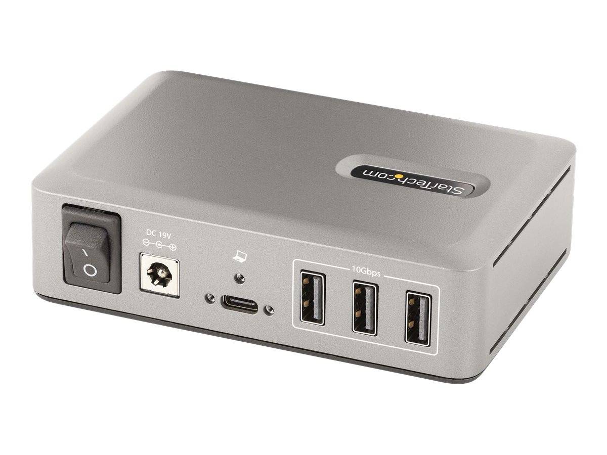StarTech.com 10-Port USB-C Hub, 8x USB-A + 2x USB-C, Self-Powered w/ 65W Power Supply, USB 3.1 10Gbps Hub w/ BC1.2 Charg