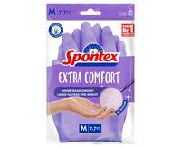 Spontex Extra Comfort, Latex, Violett, Weiblich, M, Baumwolle, Maschinenwäsche