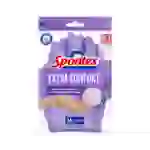 Spontex Extra Comfort, Latex, Violett, Weiblich, M, Baumwolle, Maschinenwäsche Spontex Extra Comfort, Latex, Violett, Weiblich, M, Baumwolle, Maschinenwäsche